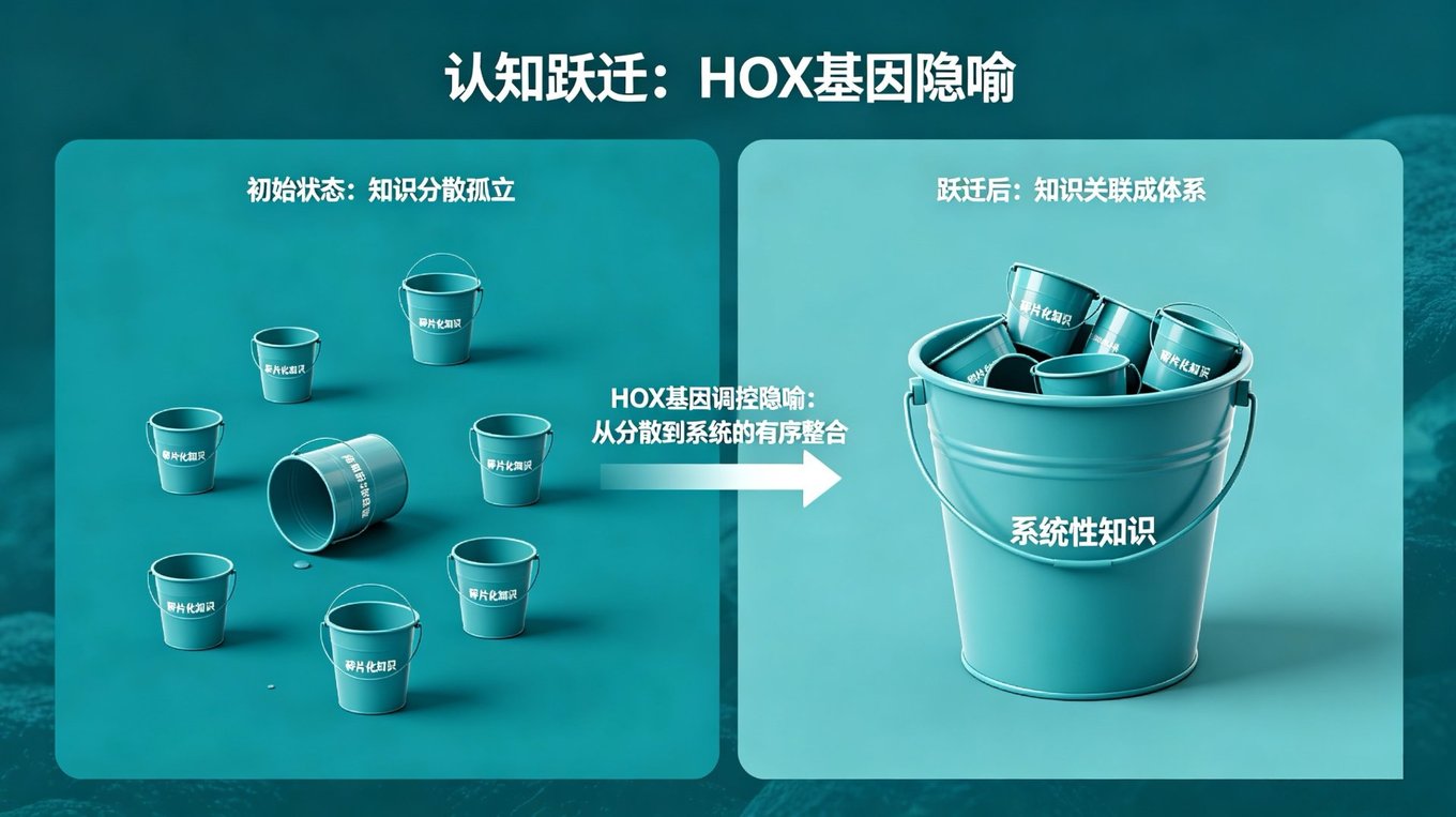 认知跃迁：HOX基因隐喻